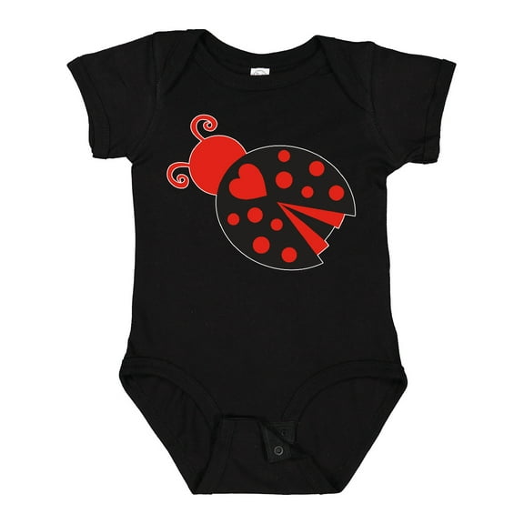 Inktastic Inverse Ladybug Girls Baby Bodysuit