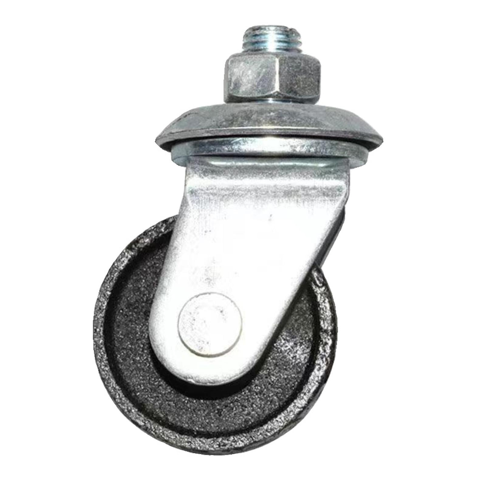 AMLESO Generic Floor Jack Casters 16mm Stem Replacement Trailer Caster Wheel Metal Horizontal Jack Casters for 4 Ton Floor Jack