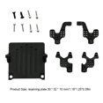 thumbnail image 5 of Amortiguador de aleación de aluminio mejorado resistente al desgaste reemplazo de placa receptora de fácil instalación para 1:24 modelo SCX24 90081 negro Inevent FN002026-01, 5 of 5