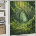thumbnail image 6 of Orinice Fantasy Art Bathroom Decor Set, Colorful Luxurious Graphic Print Polyester Fabric Shower Curtain Decoration Set with Hooks, 100% Polyester, Home Bathtubs Decor, Various Sizes 36x72, 6 of 7