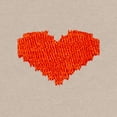 thumbnail image 2 of Dalix Pixel Heart Embroidered Fleece Cropped Hoodie Cold Fall Winter Women in Heather Dust L Large, 2 of 5