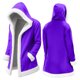 thumbnail image 1 of Ceisia Women's Christmas Solid Color Hooded Cardigan Long Sleeve Gift Wool Collar Sweatshirt Coat with Pockets, 1 of 8