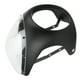 thumbnail image 4 of Carenado de faro delantero de motocicleta de 7 pulgadas, superficie lisa, resistente al envejecimiento, resistente al desgaste, apto para faros redondos, motocicleta, negro mate y transparente, 4 of 12