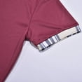 thumbnail image 7 of Mens Polo T Shirts Short Sleeve Button Polo Tees Basic Red Mens Outfits, 7 of 7