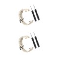 thumbnail image 1 of stanreset Silicone Replacement Band Durable Smartwatch Wrist Straps Exquisite Breathable Watch Strap Install Tools Watchband Beige Beige 2Set, 1 of 6