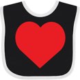 thumbnail image 3 of Inktastic Red Heart Boys or Girls Baby Bib, 3 of 4