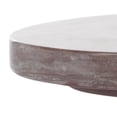 thumbnail image 4 of Safavieh Couture Valentia Modern Marble and Manufactured Wood Round End Table, Maroon, 4 of 9