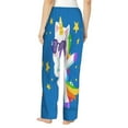 thumbnail image 3 of Daiia Cool Unicorn Star Golden Women's Sleep Pant with Pockets and Drawstring,Pajama Pants-Large, 3 of 9