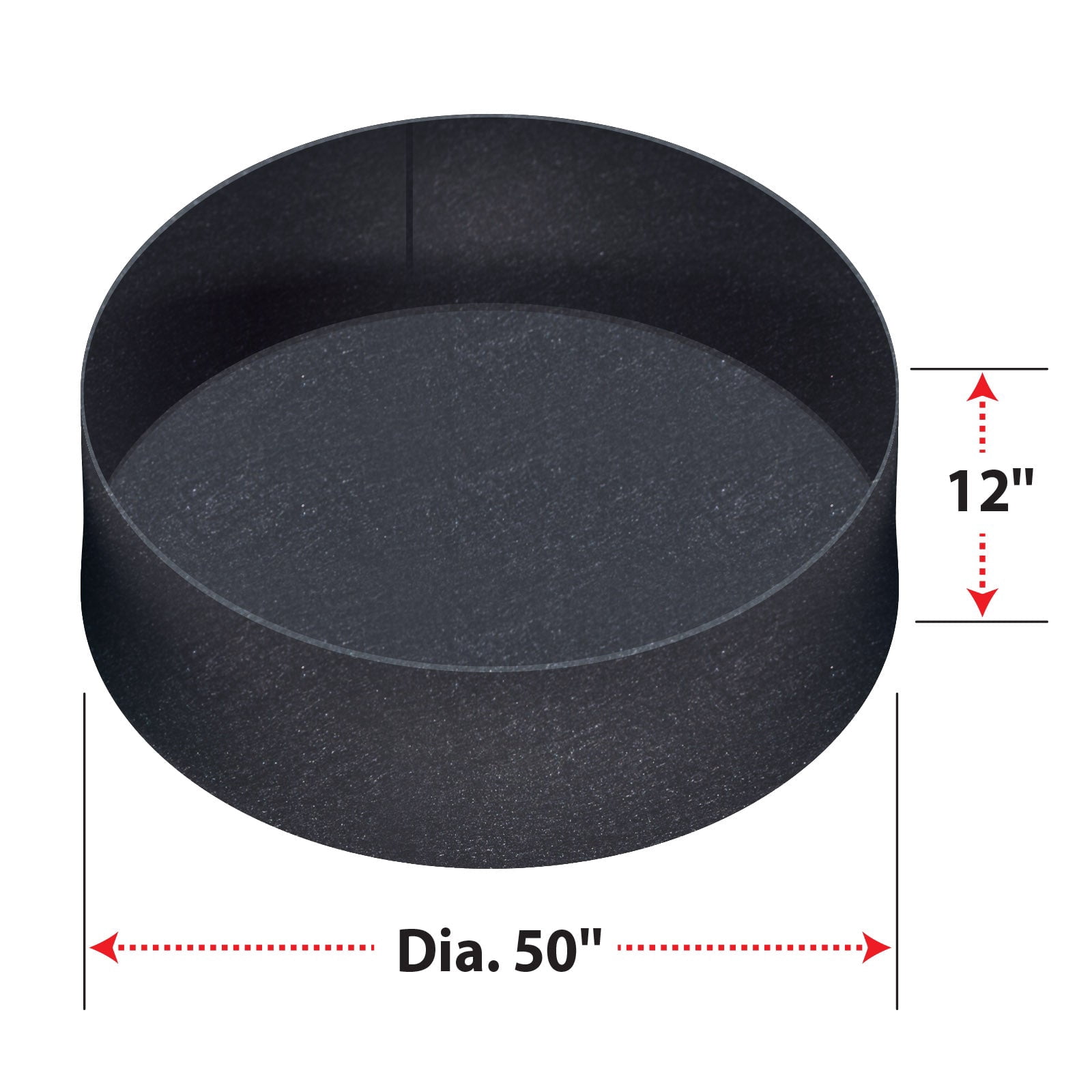 Large Round Bag Fabric Raised Planting Bed Garden Grow Bag Pots for Herb Flower(Dia 50")
