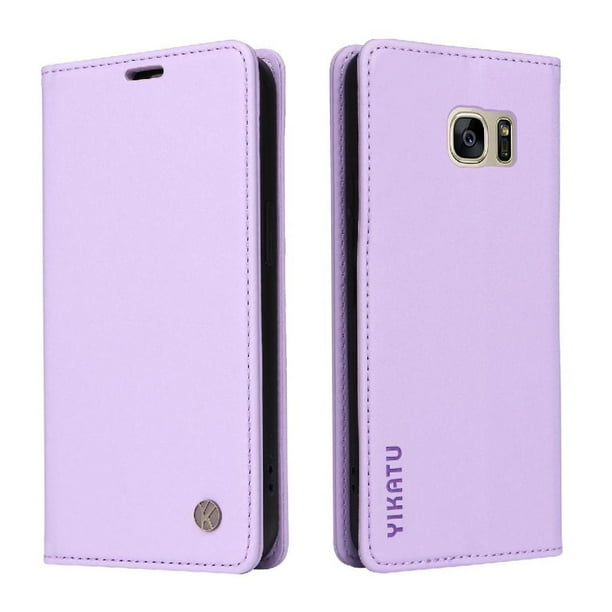 Funda para Samsung Galaxy S7 Estuche de Cuero PU Tipo Cartera con Ranuras para Tarjetas y Cierre Magnético