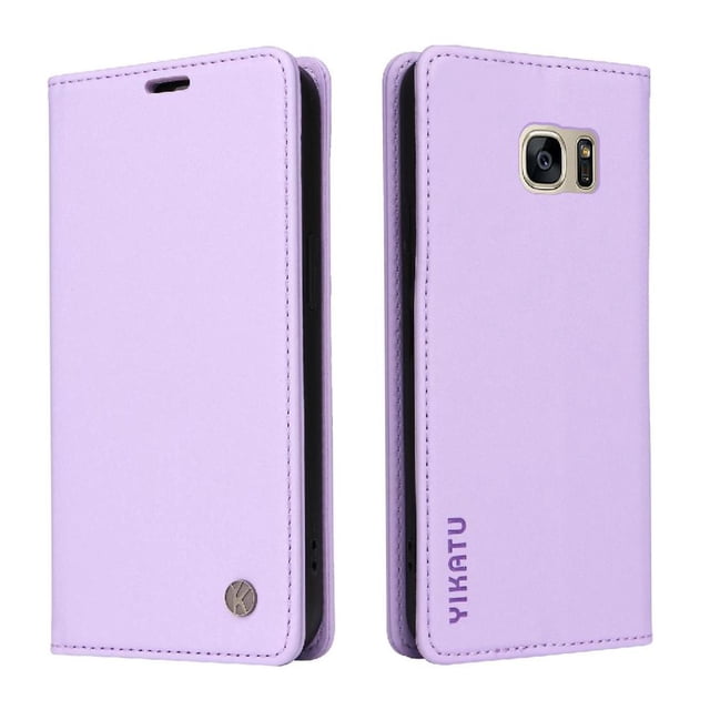 Funda para Samsung Galaxy S7 Estuche de Cuero PU Tipo Cartera con Ranuras para Tarjetas y Cierre Magnético