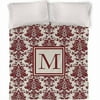 IDG Damask Monogram Duvet Cover, Crimson