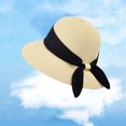 thumbnail image 4 of OJSFQUFP Women Beach Hat Summer Straw Sun Hat Fashion Wide Brim Straw Sun Hat, 4 of 4