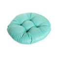 thumbnail image 3 of Patio Chair Cushionss 40x40 Round Solid Color Imitation Linen Cushions Mantou Cushions Futon Cushions Green, 3 of 7
