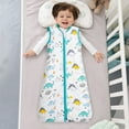 thumbnail image 3 of Sac de Couchage Sans Manches en Coton Super Doux, Léger et Respirant pour Bébés avec Protection à Glissière, 3 of 8