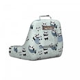 thumbnail image 2 of Panda Reading Pillow Cover, Pattern with Animal in Space Plants Rockets and Stars in Pastel Tones, Unstuffed Printed Bed Rest Case from Soft Fabric, XL Size, Multicolor, by Ambesonne, 2 of 4