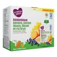 thumbnail image 3 of Parent’s Choice Organic Banana, Sweet Potato, Blueberry& Brown Rice Baby Food Purée, 3 of 5