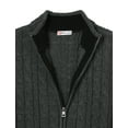 thumbnail image 5 of H2H Mens Casual Slim Fit Cardigan Sweater Cable Knitted Button Down Stand Collar (CMOCAL036), 5 of 6