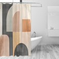 thumbnail image 2 of Yayeee Shower Curtain with Hooks 72"x72" Waterproof Fabric Bathroom Hanging Decor, Abstract Shapes, 2 of 5