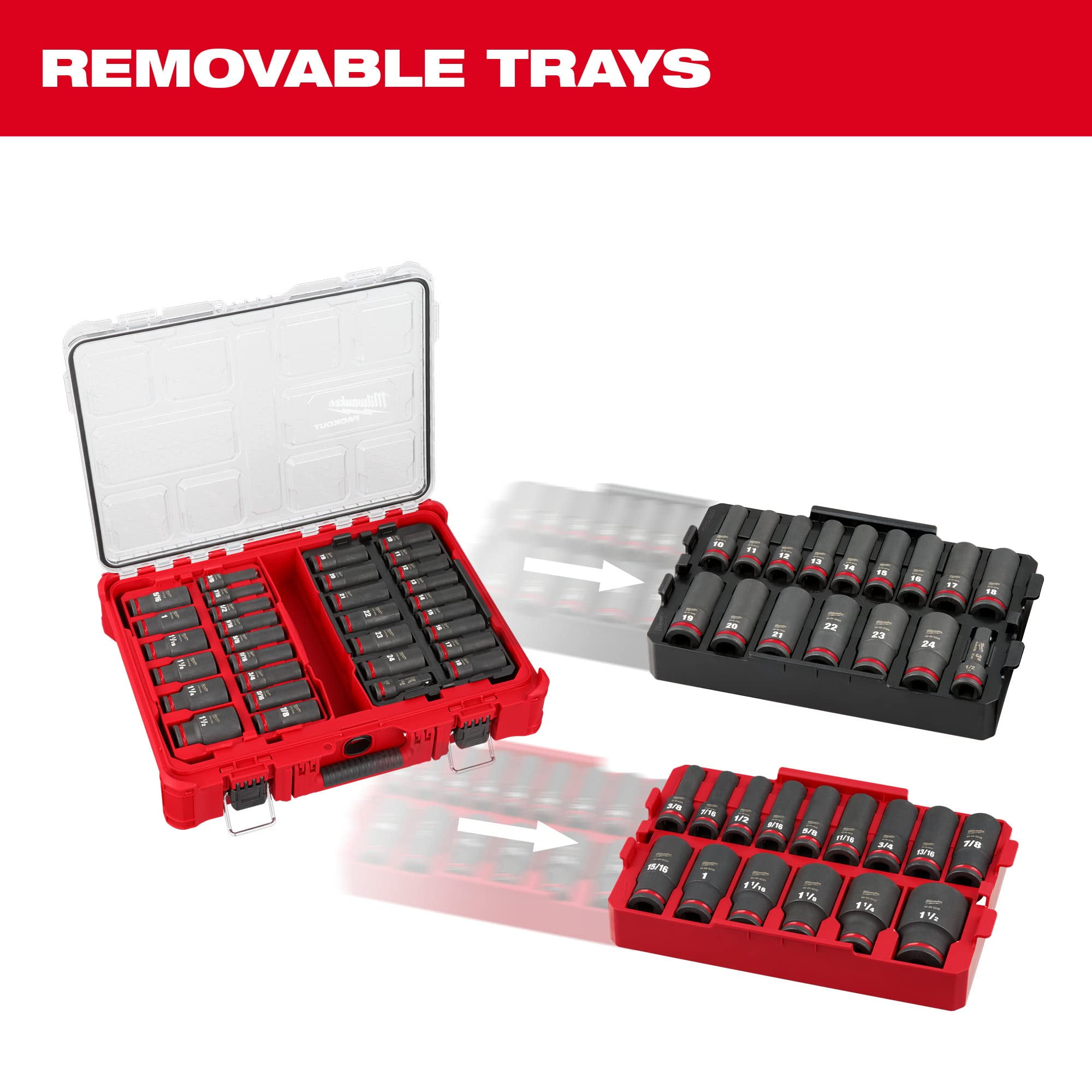 Milwaukee Socket Set Impact Duty 1/2IN 49-66-6806 C64