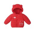 thumbnail image 4 of Esaierr Boys Girls Winter Coats down Outerwear for Kids Toddler 9M-5Y Cute Warm Cotton Coats down Baby Lightweight Winter down Jacket with Hoodie, 4 of 6
