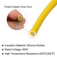 thumbnail image 4 of Silicone Wire 12AWG 12 Gauge Flexible Tinned Copper Standard High-Temperature Hookup Wire Yellow 7.5m/25ft, 4 of 6