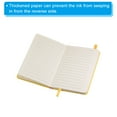 thumbnail image 4 of Unique Bargains Carnet de Notes Ligné A6 5.5x3.7' Couverture Rigide 160 Pages 80 Gsm Papier Épais, Jaune, 4 of 8