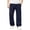 Navy, variant on Xaqiouau Boys Wide Leg Sweatpants Loose Fit Casual Pants with Side Seam Detail Elastic Waist Drawstring Full Length Trousers Kids Everyday Sportswear Gray 10-11Years