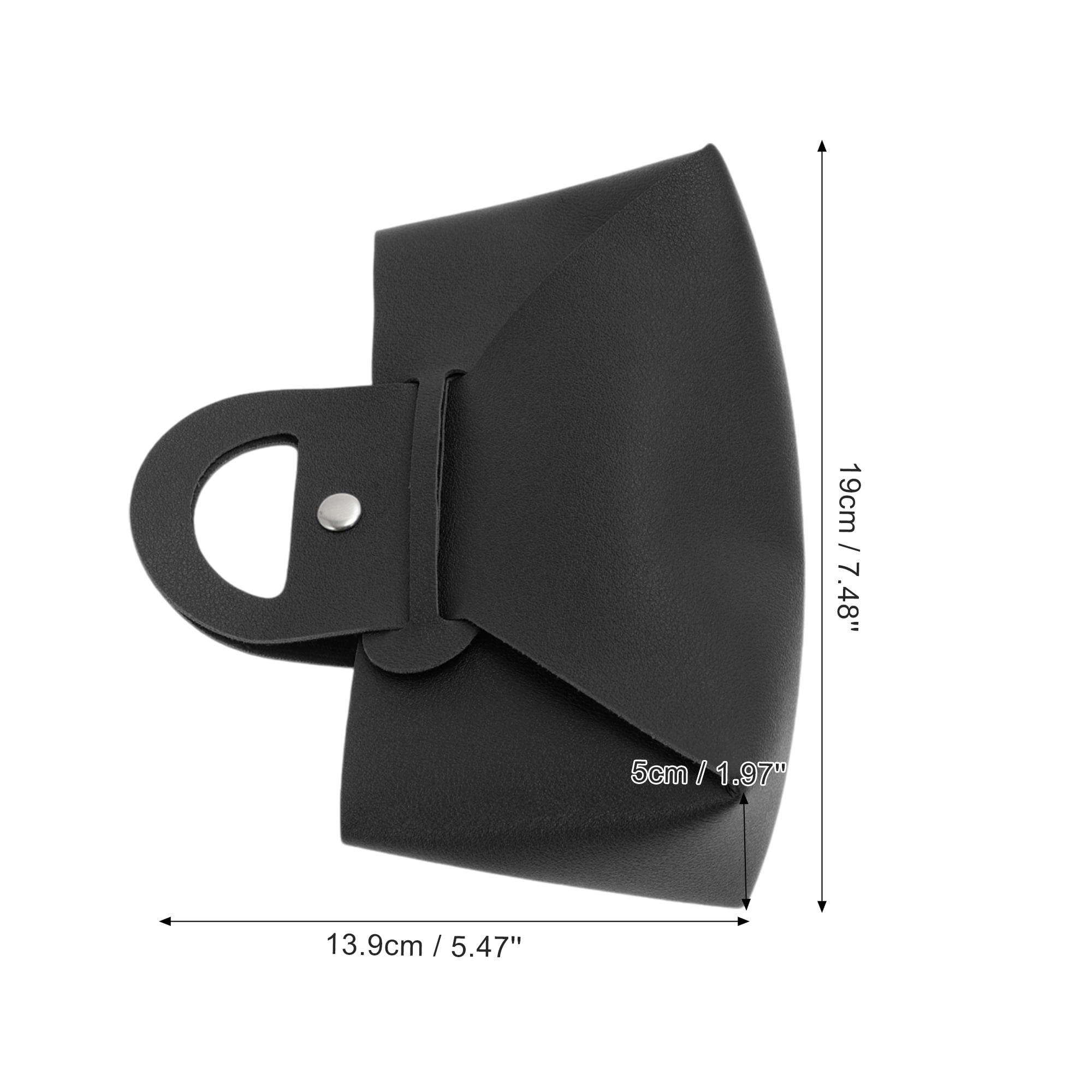 Unique Bargains Handheld Eyeglasses Bag Portable Eyeglasses Storage 1 Pc Black