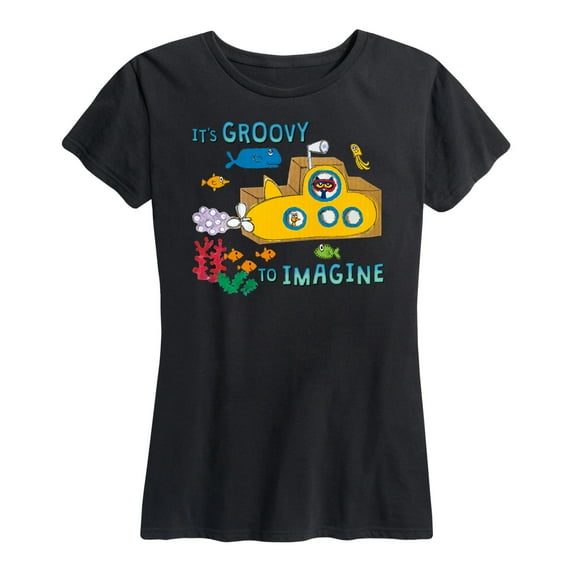 Pete The Cat - It's Groovy To Imagine - Women's Short Sleeve Graphic T-Shirt