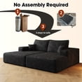 thumbnail image 6 of MAYEERTY 74.8" Black Modern Sofa Bed - Dual Sleeper, No Assembly, Multifunctional for Guest Use, 6 of 7