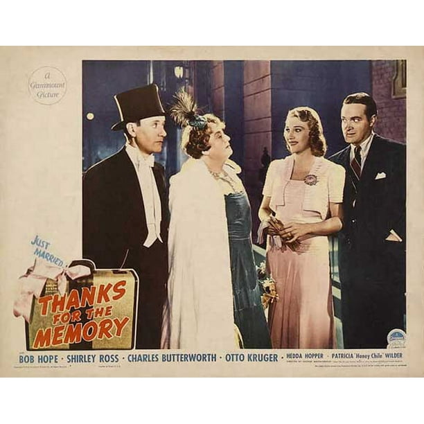 Thanks for the Memory movie POSTER (Style F) (11" x 14") (1938