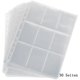 thumbnail image 1 of Tarjetas coleccionables con 450 bolsillos, 50 páginas por carpeta comercial vacía de 9 bolsillos, accesorios para tarjetas comerciales neutrales y transparentes, 1 of 8