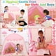 thumbnail image 5 of Tienda de campaña infantil de princesas para niñas, tienda de juegos tipo castillo, casa de juegos infantil de tela Oxford para uso en interiores y exteriores con luces de hadas., 5 of 5