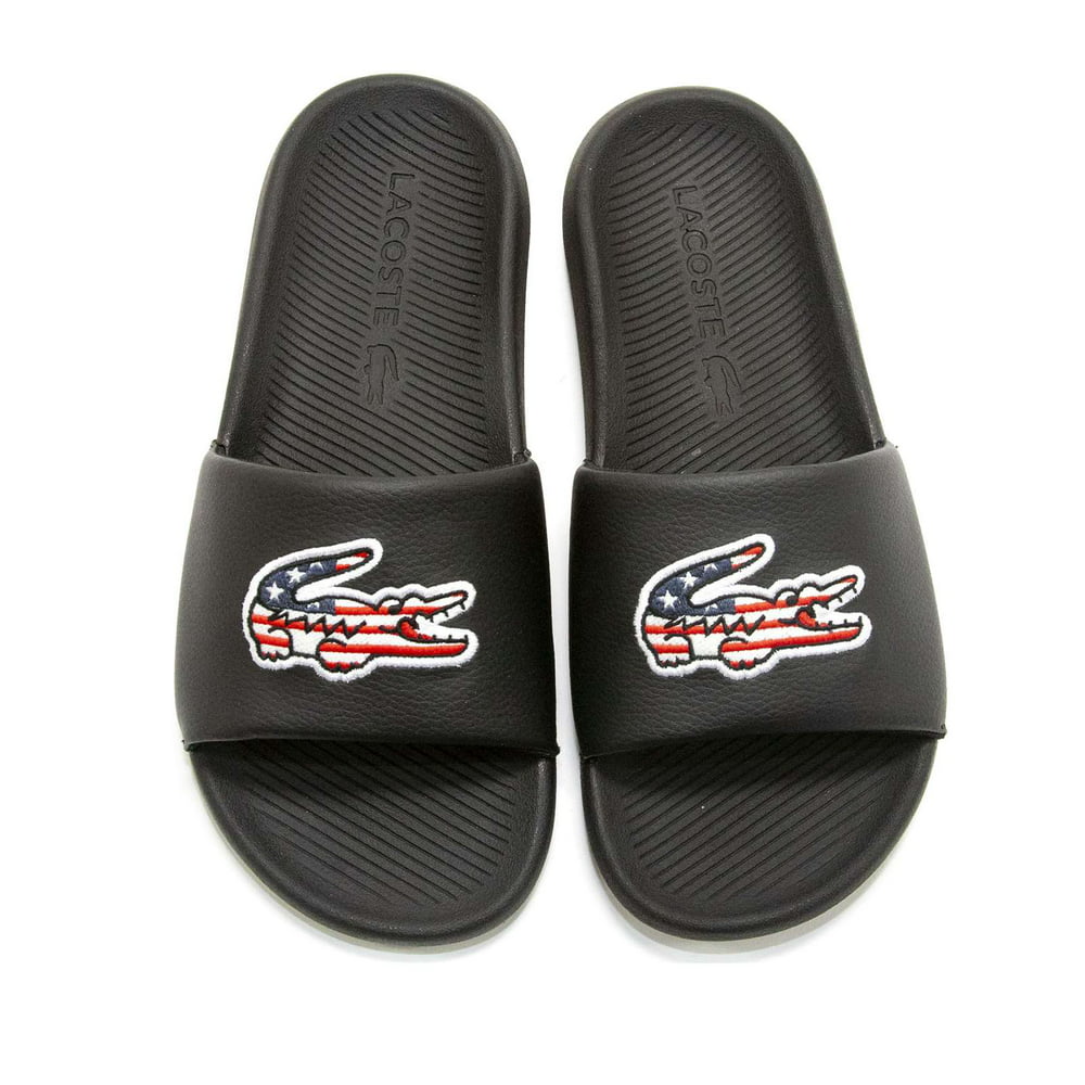 Lacoste - Lacoste Men Croco Slide Sandals - Walmart.com - Walmart.com