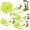 Yellow-1, variant on 4 Pack 2 Inch Ratchet Straps Heavy Duty 20ft Tie Down Straps Ratchet with Double J Hook, 8000 LBS Break Strength, Cargo Ratchet Straps for Truck, Trailers, Motorcycle, Kayaks, Car Roof