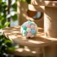thumbnail image 3 of Assorted Plush Cat Toy Balls with Bells, Interactive Crinkle Sound Toys for Indoor Play, Self-Entertaining Pet Toys for Kittens(1.96in,Green), 3 of 8
