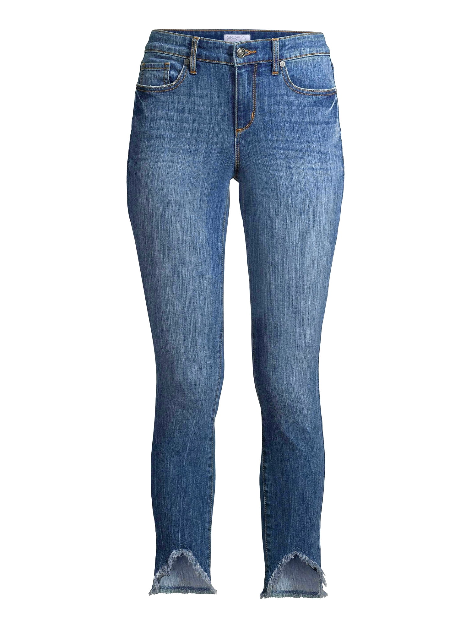 Sofia Jeans by Sofia Vergara Sofia Skinny Mid-Rise Stretch Ankle Jeans, Sofia Vergara Just Dropped Another Line at Walmart, and Everything Is Under  $38