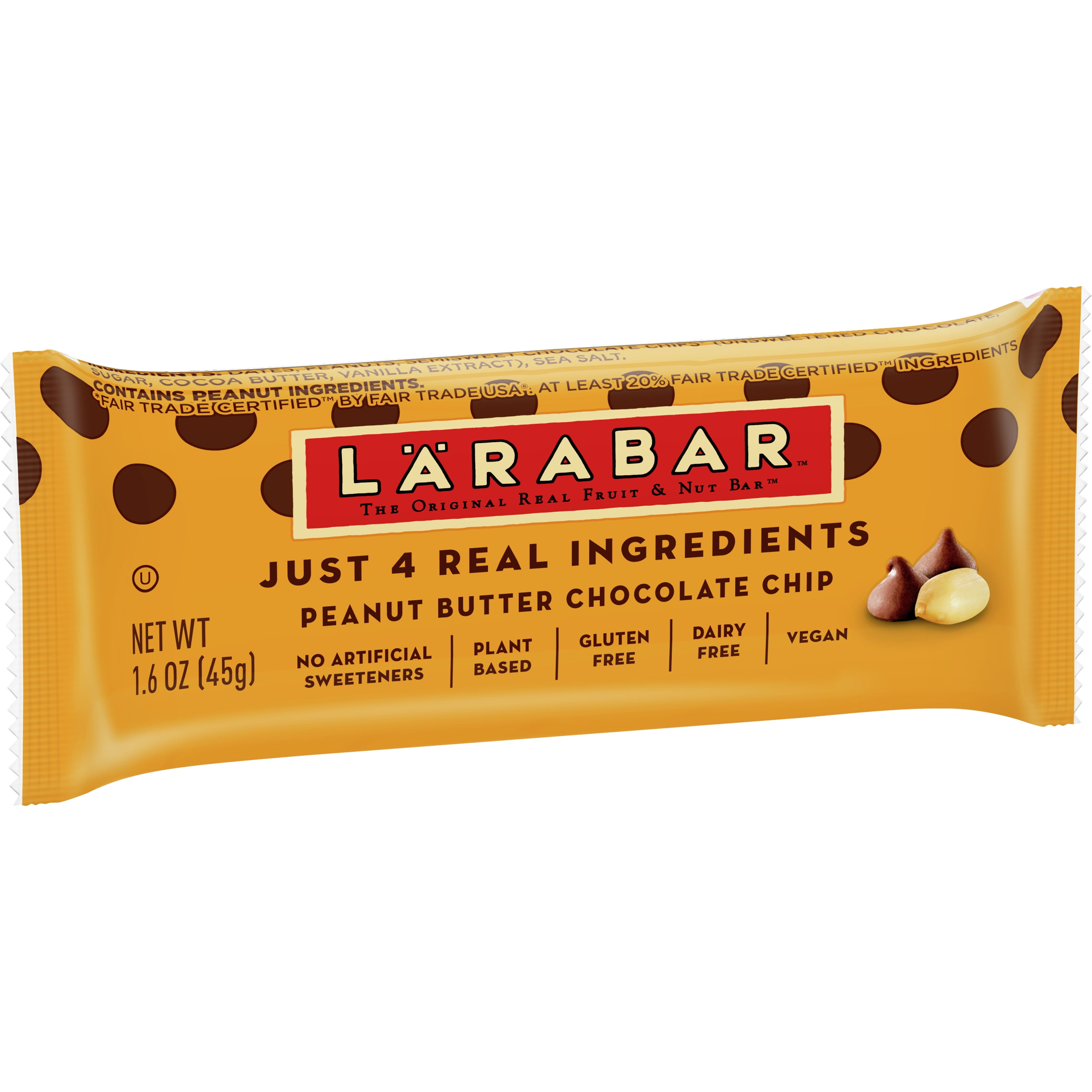 Larabar, Gluten Free Bar, Peanut Butter Chocolate Chip, Vegan, 1.6 oz