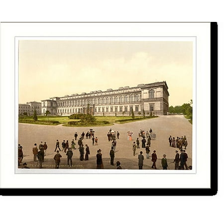 Historic Print, Old Pinakothek Munich Bavaria Germany, 16" x 20"
