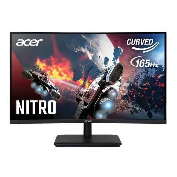 Acer Nitro 27" FHD (1920x1080) Curved 165Hz Gaming Monitor, Black, ED270R Sbiipx, New
