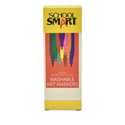 School Smart Washable Markers, Fine Tip, Assorted Colors, Pack of 10