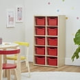 thumbnail image 4 of ECR4Kids Streamline 10 Cubby Tray Cabinet and 10 Scoop Front Bins, 5x2, Kids Furniture, 4 of 9