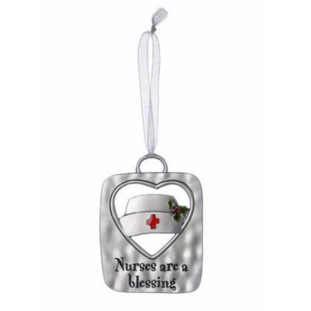 Nurses are a Blessing Metal Christmas Tree Ornament By Ganz Walmart
