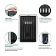 thumbnail image 3 of Lock Box 4 Digit Combination Waterproof Box Aluminum Alloy Key Box ,Office Key Storage, 3 of 6