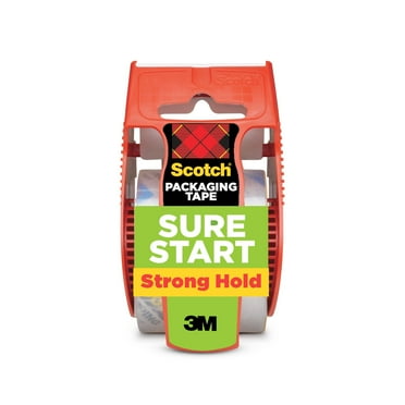 Scotch Sure Start Packaging Tape, Clear, 1.88" x 50 yd., 1 Total