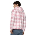 thumbnail image 4 of Kdxio Plaid Heart Print Men Hoodies Casual Hoodies for Men with Zip Pockets Full Zip Long Sleeve Sweatshirt Sports Hooded Jacket-Large, 4 of 5