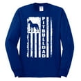 thumbnail image 2 of Pitbull Dad Dog Dag Funny Gift | Mens Dog Lover Long Sleeve T-Shirt, Royal, Small, 2 of 4