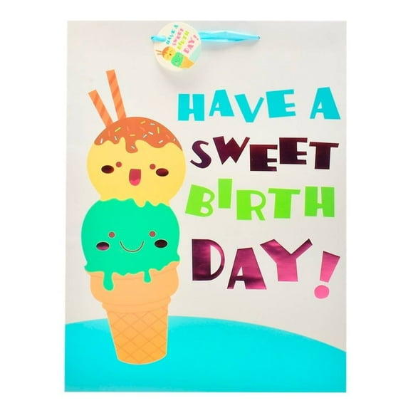 Bolsa para Regalo Prichos Have a Sweet Birthday! Helados Blanco