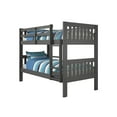 thumbnail image 2 of Donco Kids Twin over Twin Solid Wood Mission Bunk Bed in Dark Gray, 2 of 6